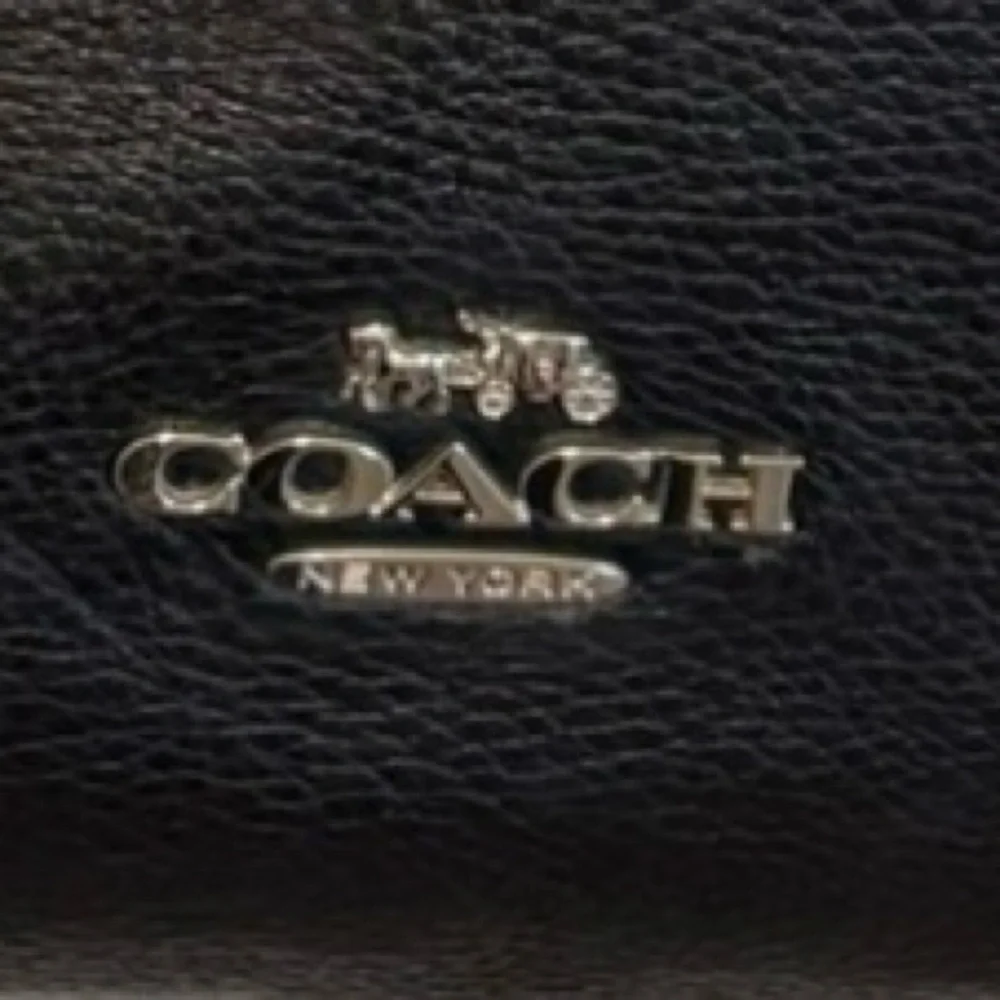 Coach Black Pebbled Leather Shoulder Bag with Silver Hardware - Picture 3 of 7